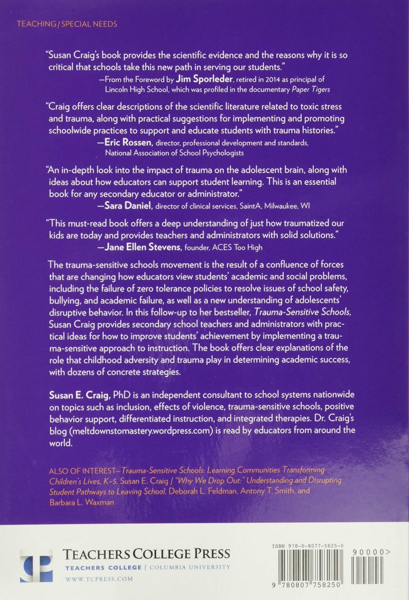 Trauma-Sensitive Schools for the Adolescent Years: Promoting Resiliency and Healing