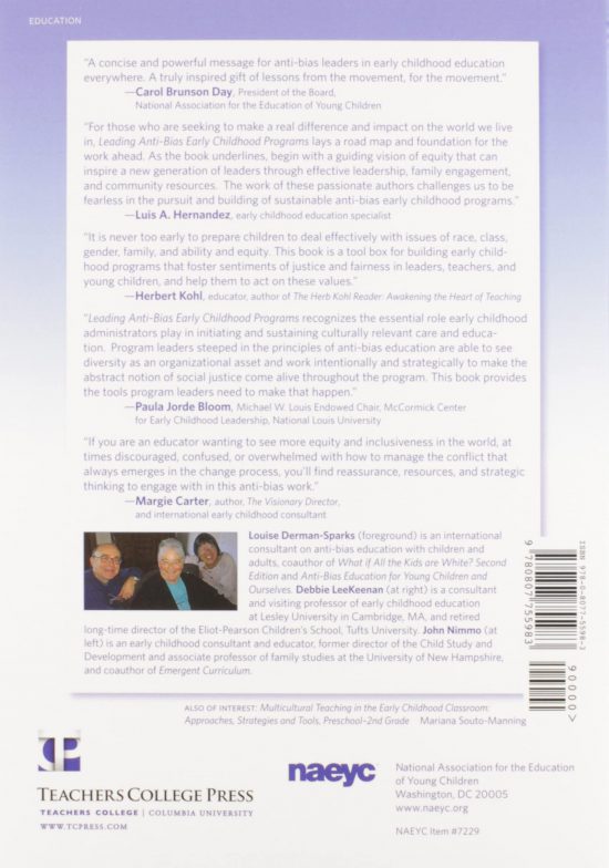 eading Anti-Bias Early Childhood Programs: A Guide for Change